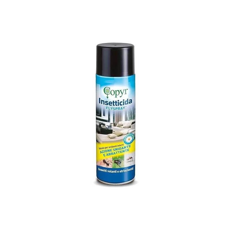 Copyr FlySpray - Insetticida Spray Professionale al Piretro (500ml) - Azione Snidante e Abbattente - insetticida spra...