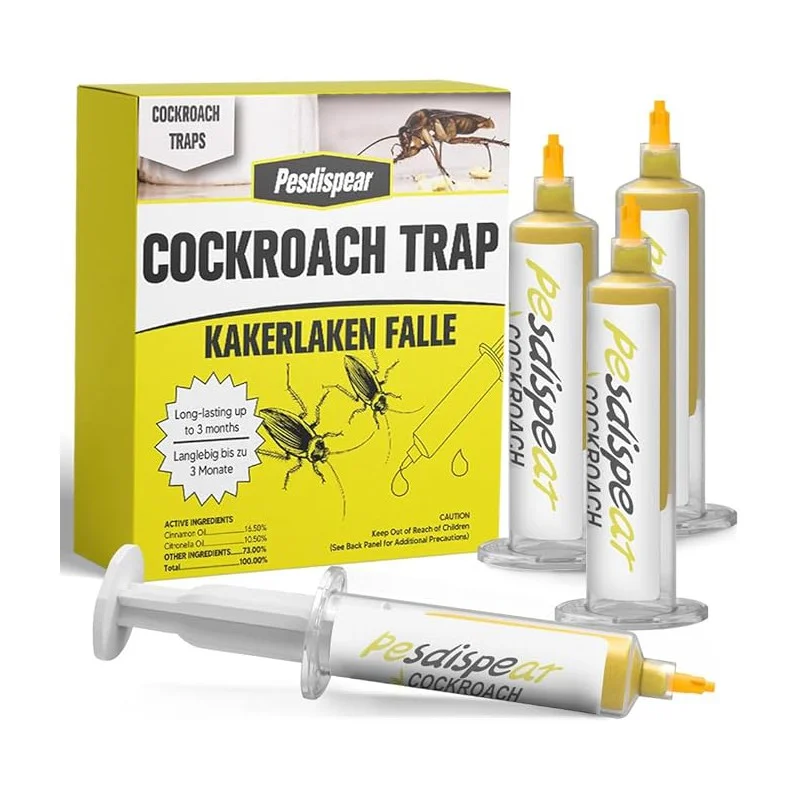 Trappola Scarafaggi e Blatte 'Internal Catch' - Pack 4 Pezzi Discreta - trappola scarafaggi 4 pezzi