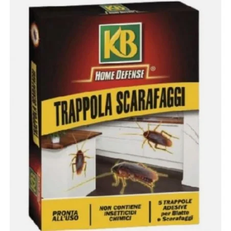 KB Nexa Trappole Adesive Monitoraggio Scarafaggi e Blatte (Kit 5pz)