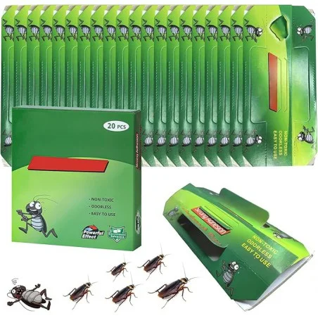 Maxi Kit 40 Trappole Scarafaggi per grandi Spazi - Casa e Ufficio - trappole scarafaggi 40 pezzi