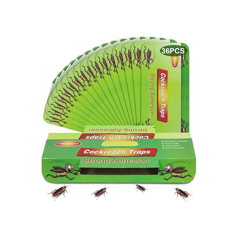 Trappole per Scarafaggi Green 36 Pezzi - Efficacia Amica dell'Ambiente - trappole scarafaggi green