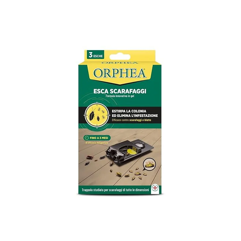 Orphea Esca Scarafaggi Insetticida Gel - Pack 3 Stazioni - orphea scarafaggi