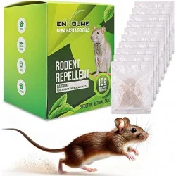 Disabituante Topi all'Olio di Menta Piperita - Tecnologia 2025 (10 Sacchetti) - repellente topi menta piperita