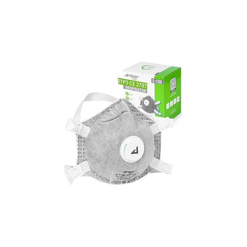 AirGearPro Mascherina FFP3 con Valvola - Protezione Polveri Sottili - airgearpro ffp3