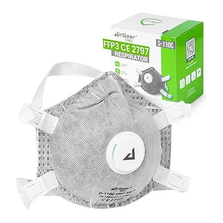 AirGearPro Mascherina FFP3 con Valvola - Protezione Polveri Sottili - airgearpro ffp3