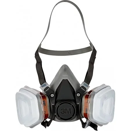 3M Respiratore Semimaschera Per Verniciatura A Spruzzo 6002C Con Filitri Rimovibili