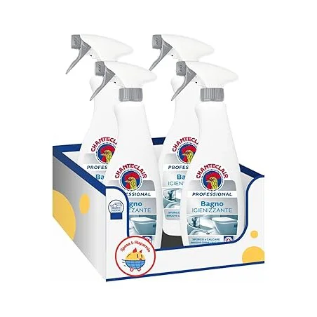 Igienizzante Professionale Bagno 700ml - Pulizia e Profumo (Set 4pz)
