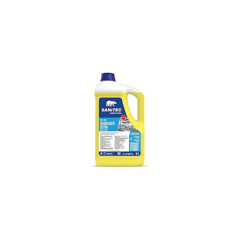 Sanitec Sgrassatore Ultra Professionale al Limone - Tanica 5KG - sanitec sgrassatore ultra