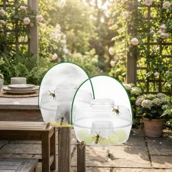 Trappola per Insetti a Bio-Attrattivo - Set 2 Pezzi (Natura Protetta) - cattura vespe ecologica
