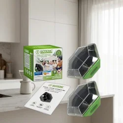Isotronic Dissuasore Piccioni e Spaventapasseri Solare con Luce Flash - scaccia uccelli solare