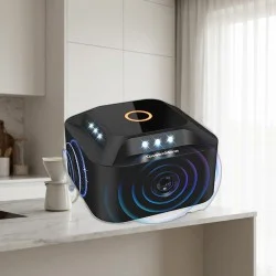 Ultrasuoni per Topi 360° con 12 Luci Stroboscopich - Raggio 300 mq - dissuasore topi luci stroboscopiche