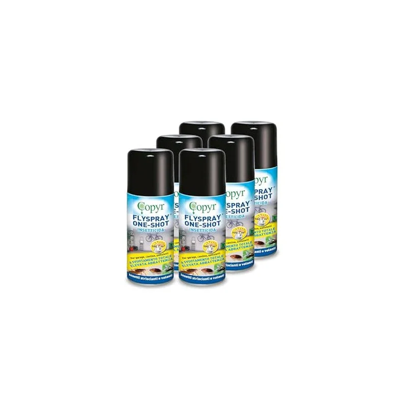 Copyr FlySpray OneShot 150ml - Insetticida Aerosol Autosvuotante - flyspray one shot