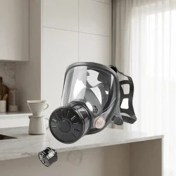 Maschera Antipolvere Pieno Facciale - Attacco Filtro 40mm Carbone Attivo - filtro carbone attivo 40mm