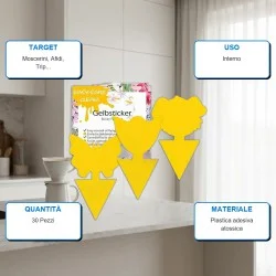 adesivi gialli parassiti piante