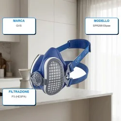 GVS SPR299 Maschera Elipse P3 Polveri Fini S/M
