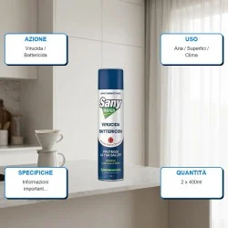 SANYMAYER Spray Disinfettante Virucida 400ml Set 2pz