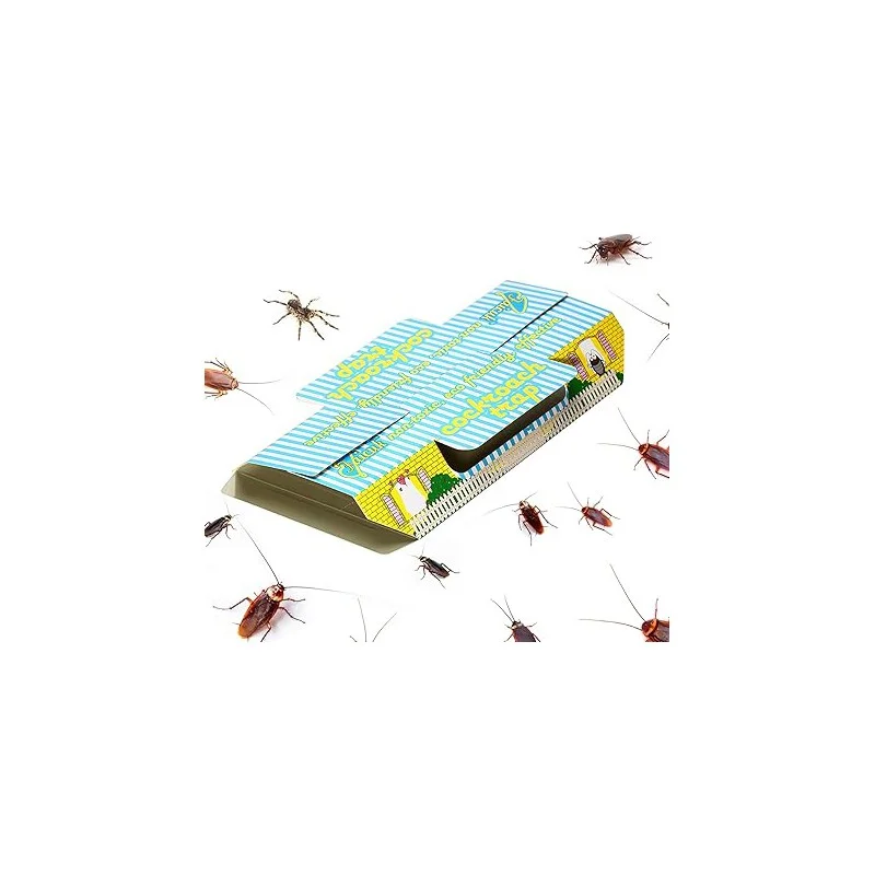 Trapro Trappole Adesive con Esca - Set 12 Pezzi (Eco-Friendly) - trapro scarafaggi